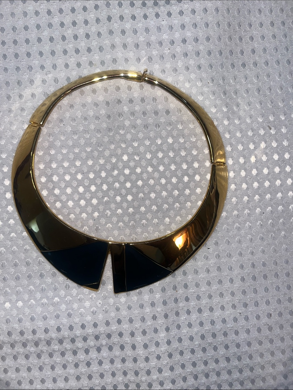 Vintage : Alexis Kirk Mod Collar Necklace-
Period: 1970s ,Dimensions: 6”x6 ½